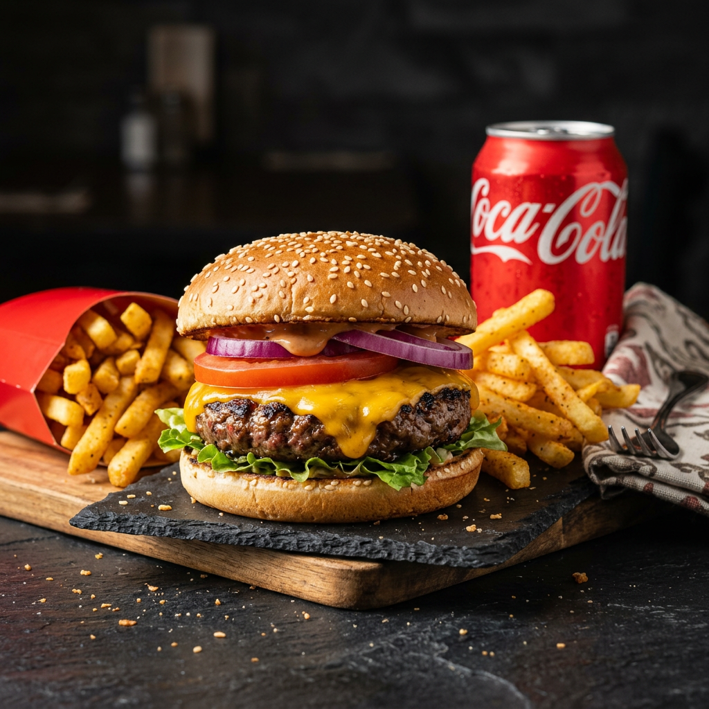 Cheeseburger Menü