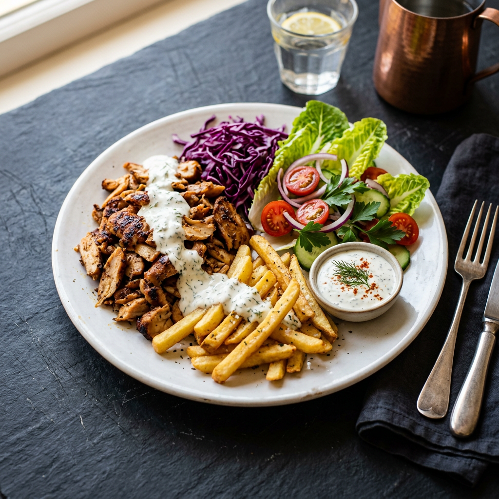 Hühner Kebap Teller