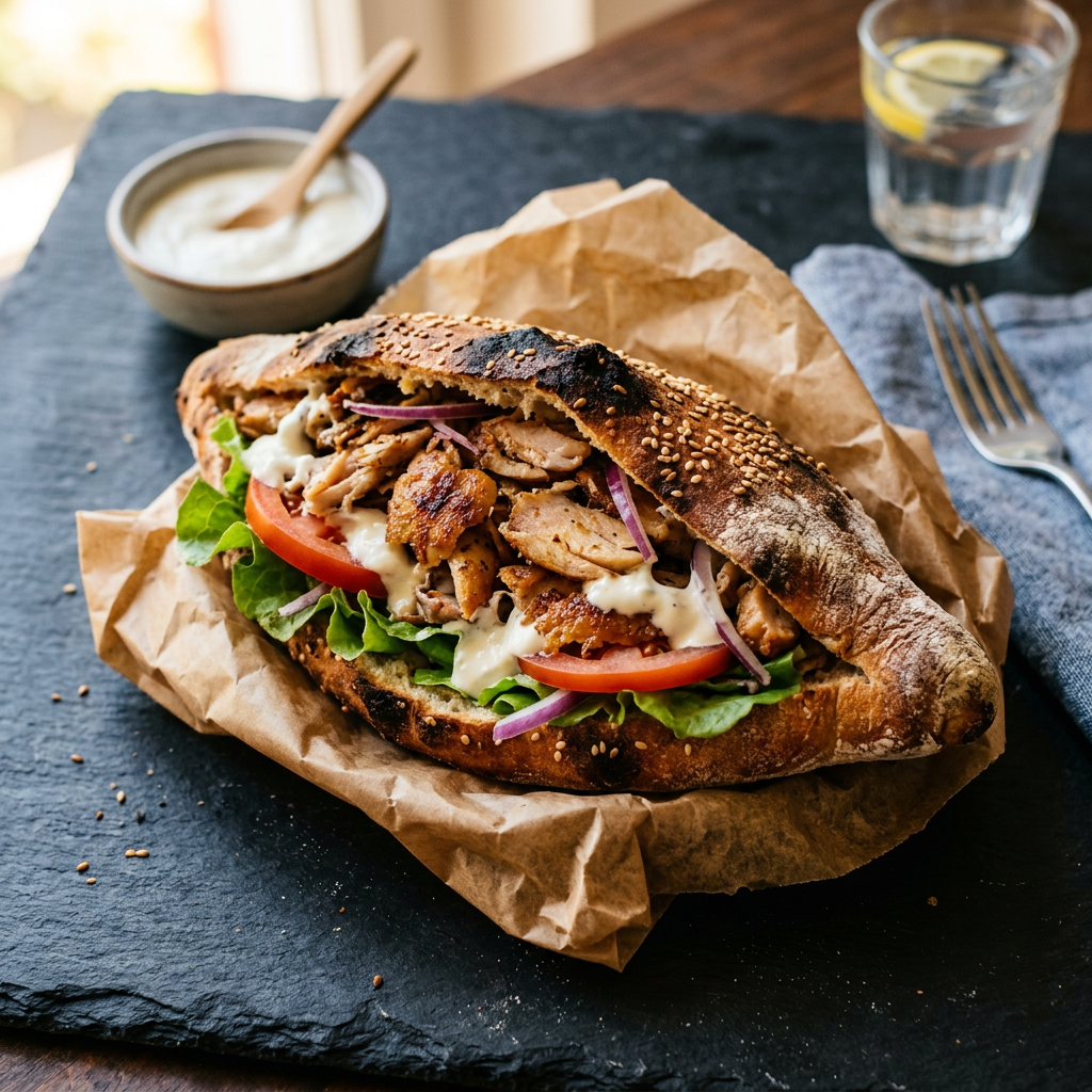 Hühnerkebap Sandwich