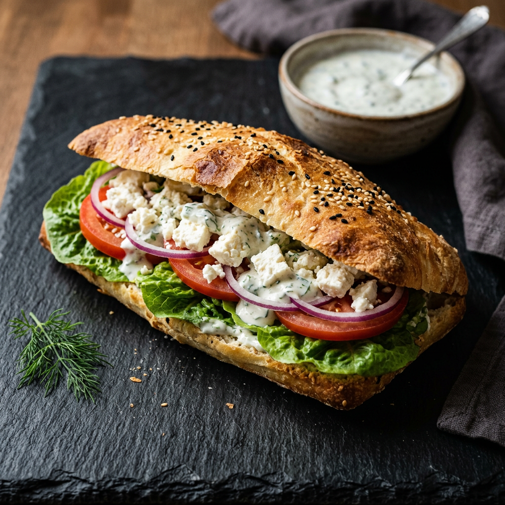 Vegetarisches Sandwich